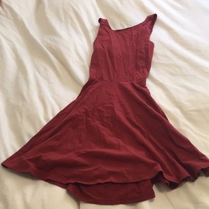Hollister Burgundy Skater Dress